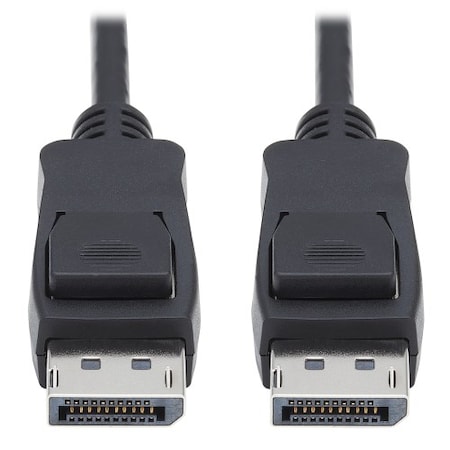 Displayport 1.4 Cable W Latching Connectors 8K Hdr M/M Black 6Ft